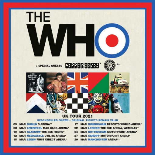 THE WHO Announces Rescheduled U.K. And Ireland Tour Dates